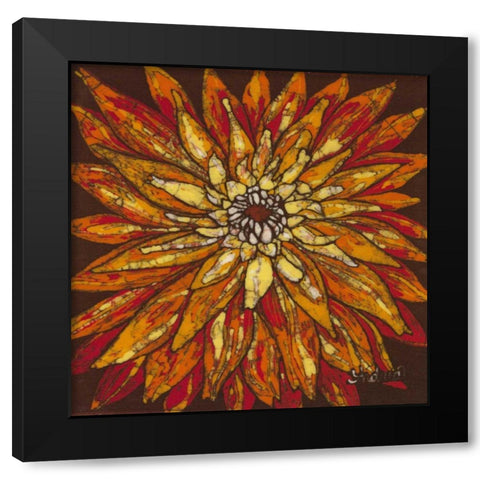 Fire Bloom IV Black Modern Wood Framed Art Print by Davis, Andrea