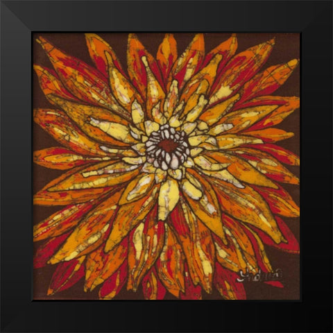 Fire Bloom IV Black Modern Wood Framed Art Print by Davis, Andrea