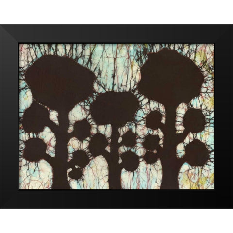 Batik Hedges I Black Modern Wood Framed Art Print by Davis, Andrea