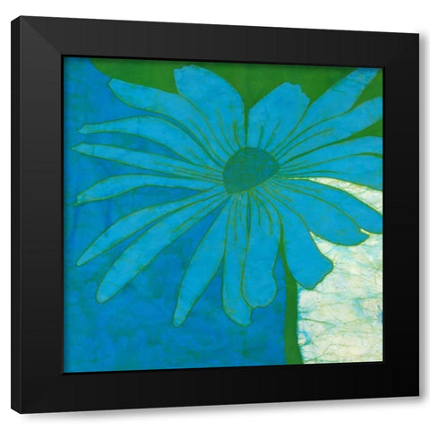 Monterey Blue Black Modern Wood Framed Art Print with Double Matting by Davis, Andrea