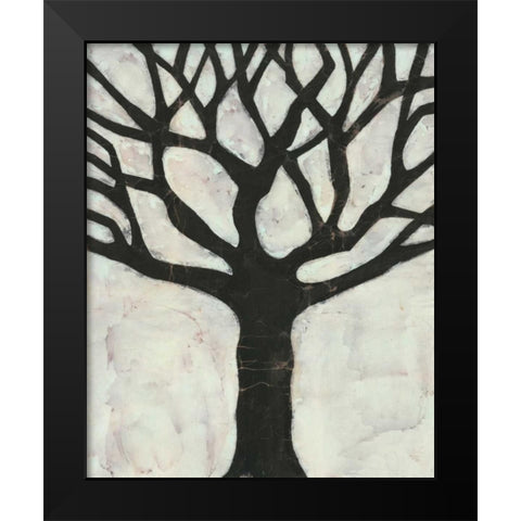 Batik Arbor I Black Modern Wood Framed Art Print by Davis, Andrea