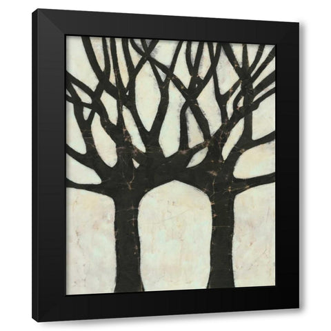 Batik Arbor II Black Modern Wood Framed Art Print by Davis, Andrea