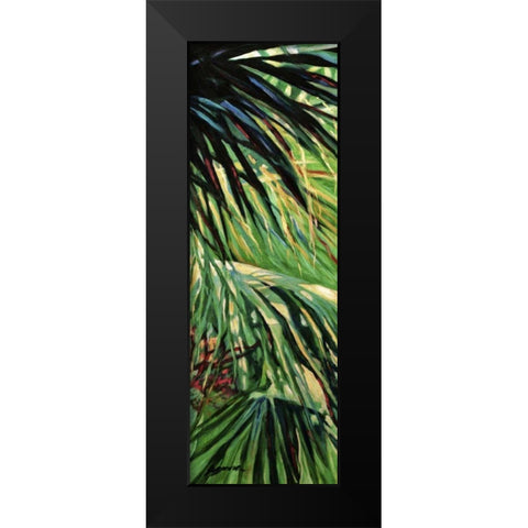 Just Fronds Black Modern Wood Framed Art Print by Wilkins, Suzanne