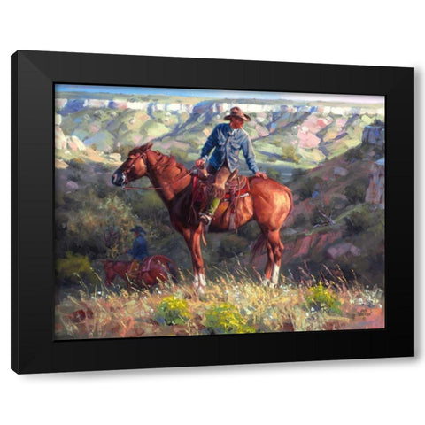 The Search Black Modern Wood Framed Art Print by Sorenson, Jack