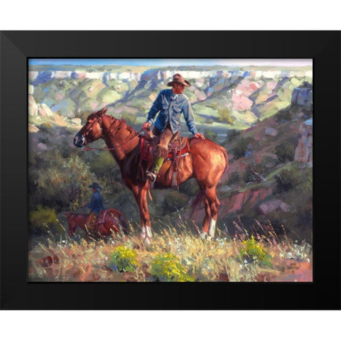 The Search Black Modern Wood Framed Art Print by Sorenson, Jack
