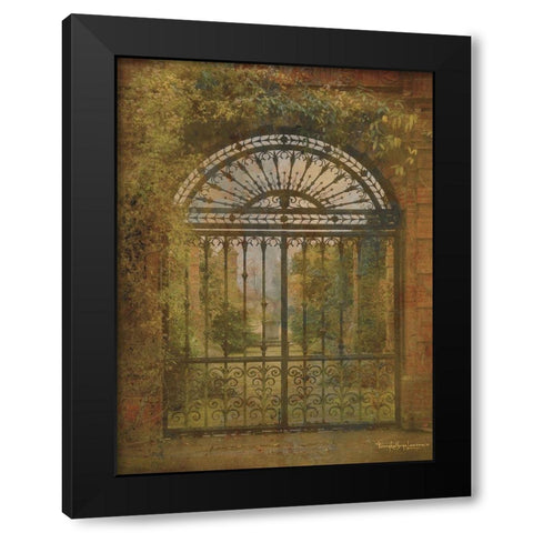 English Countryside V Black Modern Wood Framed Art Print with Double Matting by Lawrence, Terry Katherine
