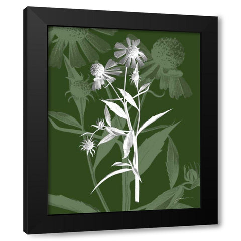 Jewel Stems III Black Modern Wood Framed Art Print by Burghardt, James