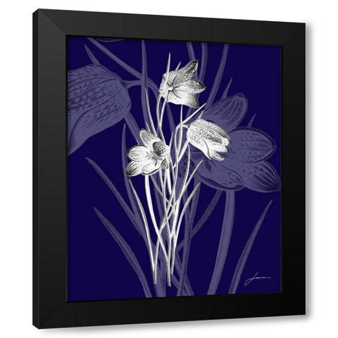 Jewel Stems IV Black Modern Wood Framed Art Print with Double Matting by Burghardt, James