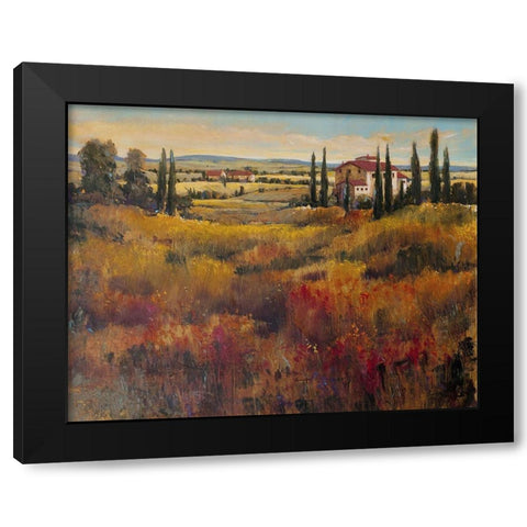 Tuscany I Black Modern Wood Framed Art Print with Double Matting by OToole, Tim