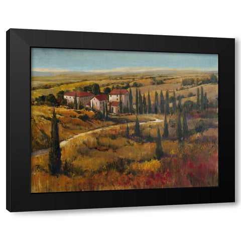 Tuscany II Black Modern Wood Framed Art Print with Double Matting by OToole, Tim