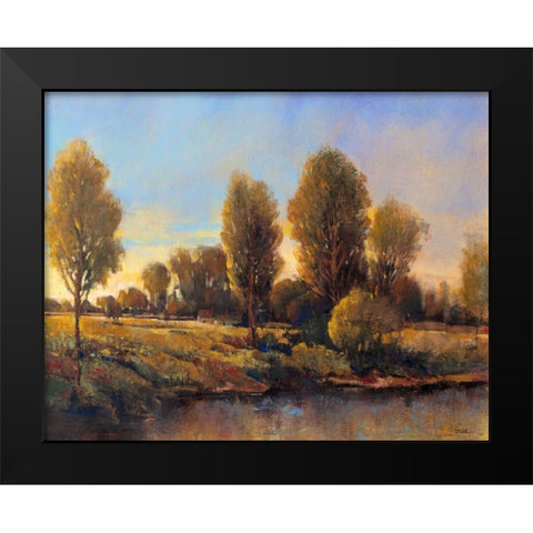 Riverside Light II Black Modern Wood Framed Art Print by OToole, Tim