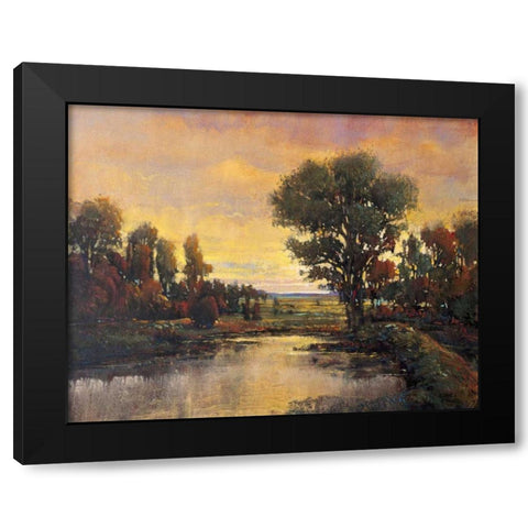 Riverside Light III Black Modern Wood Framed Art Print by OToole, Tim