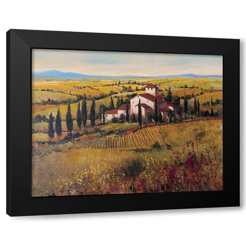 Tuscany III Black Modern Wood Framed Art Print with Double Matting by OToole, Tim