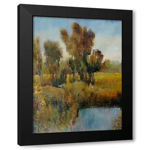 Sunkissed Field I Black Modern Wood Framed Art Print with Double Matting by OToole, Tim