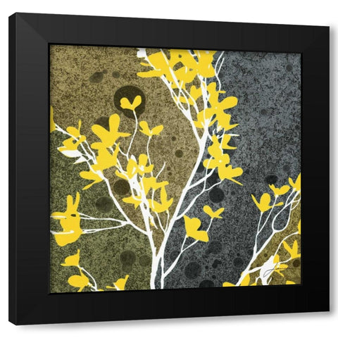 Moon Flowers II Black Modern Wood Framed Art Print by Burghardt, James