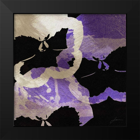 Bloomer Tiles VII Black Modern Wood Framed Art Print by Burghardt, James