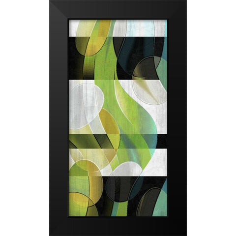 Sea Life Panel II Black Modern Wood Framed Art Print by Burghardt, James