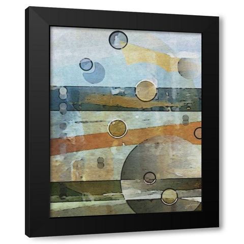 Thru the Atmosphere I Black Modern Wood Framed Art Print by Burghardt, James