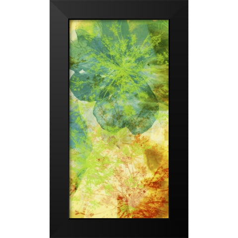 Teal and Silhouettes II Black Modern Wood Framed Art Print by Mountain, Ricki