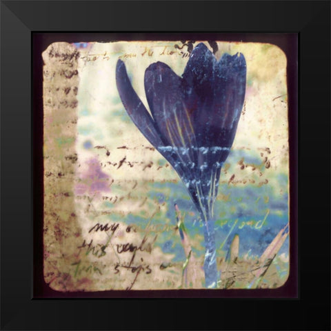 Blooming Purple I Black Modern Wood Framed Art Print by Open Journey
