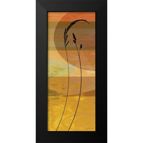 Sunset Duet III Black Modern Wood Framed Art Print by Burghardt, James