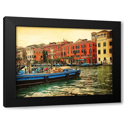 Venice in Light III Black Modern Wood Framed Art Print by Head, Danny
