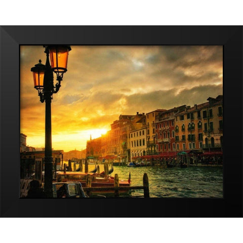 Venice in Light IV Black Modern Wood Framed Art Print by Head, Danny