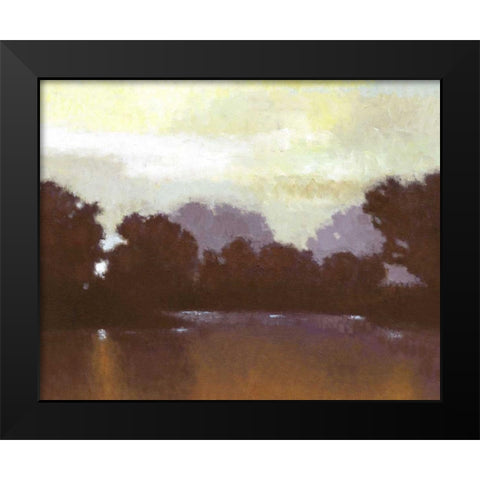 Golden Pond I Black Modern Wood Framed Art Print by Wyatt Jr., Norman