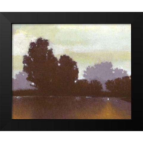 Golden Pond II Black Modern Wood Framed Art Print by Wyatt Jr., Norman