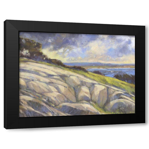 Rocky Coast I Black Modern Wood Framed Art Print by Thomas, H.