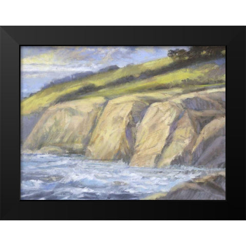 Rocky Coast II Black Modern Wood Framed Art Print by Thomas, H.