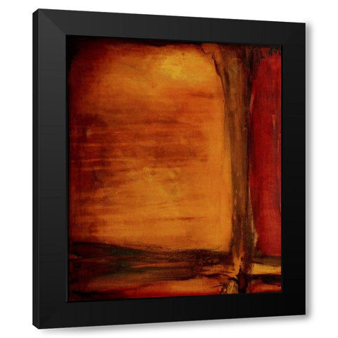 Red Dawn I Black Modern Wood Framed Art Print by Ashley, Erin