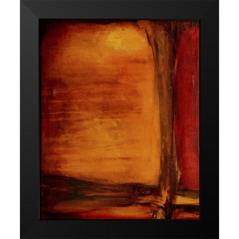Red Dawn I Black Modern Wood Framed Art Print by Ashley, Erin