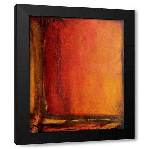 Red Dawn II Black Modern Wood Framed Art Print by Ashley, Erin