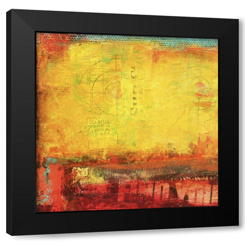 Inner Circle II Black Modern Wood Framed Art Print by Ashley, Erin
