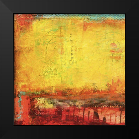 Inner Circle II Black Modern Wood Framed Art Print by Ashley, Erin