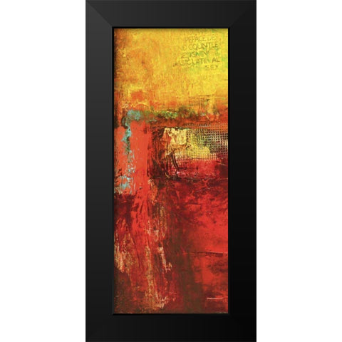 Inner Circle III Black Modern Wood Framed Art Print by Ashley, Erin