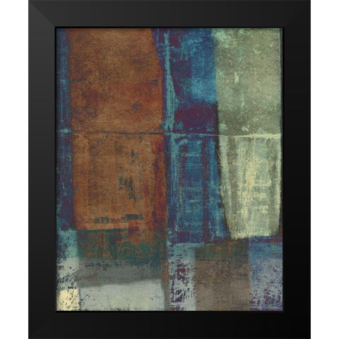 Jade Earth I Black Modern Wood Framed Art Print by Vision Studio