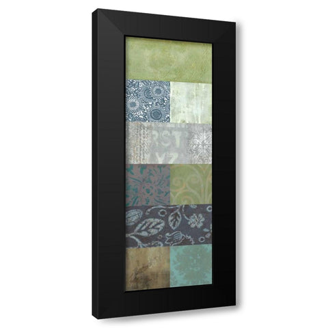 Zen Panel I Black Modern Wood Framed Art Print with Double Matting by Vision Studio