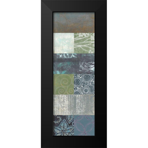 Zen Panel II Black Modern Wood Framed Art Print by Vision Studio