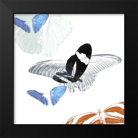 Butterfly Inflorescence I Black Modern Wood Framed Art Print by Project, A.