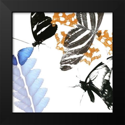 Butterfly Inflorescence II Black Modern Wood Framed Art Print by Project, A.