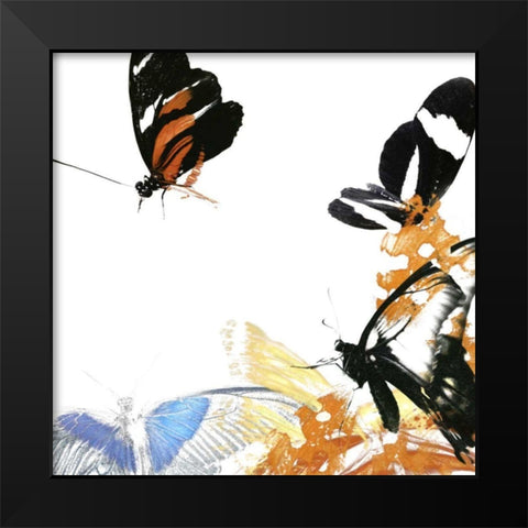Butterfly Inflorescence IV Black Modern Wood Framed Art Print by Project, A.