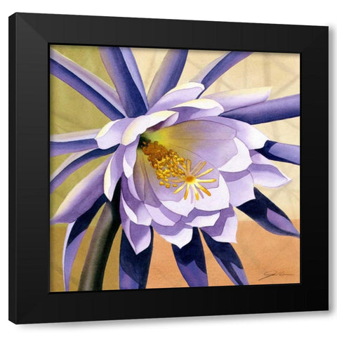 Desert Bloom II Black Modern Wood Framed Art Print with Double Matting by Higby, Jason