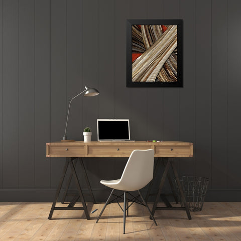 Tangle Tile IV Black Modern Wood Framed Art Print by Higby, Jason