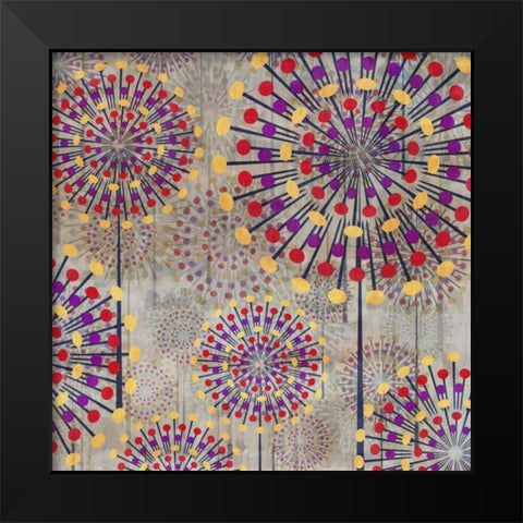 Scatter II Black Modern Wood Framed Art Print by Burghardt, James