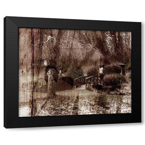 Constant I Black Modern Wood Framed Art Print with Double Matting by Harrington, Danielle