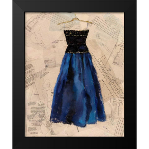 Fashion Designed I Black Modern Wood Framed Art Print by Copeman, Pamela