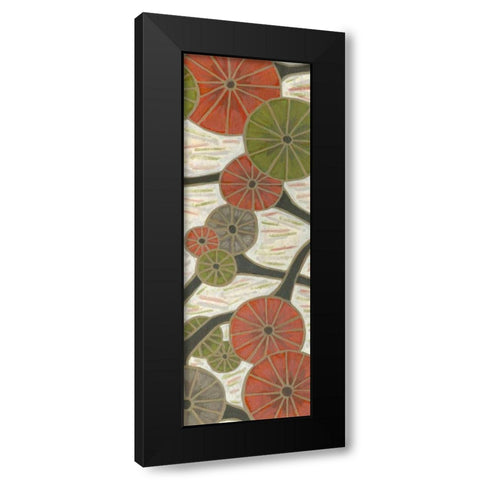 Morning Glories III Black Modern Wood Framed Art Print with Double Matting by Deans, Karen