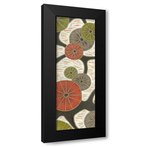 Morning Glories IV Black Modern Wood Framed Art Print with Double Matting by Deans, Karen